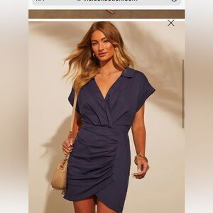 VICI- Collared Cinched Mini Dress NWT